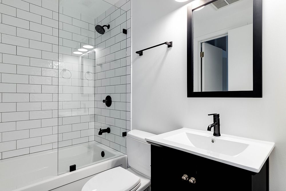 A modern bathroom